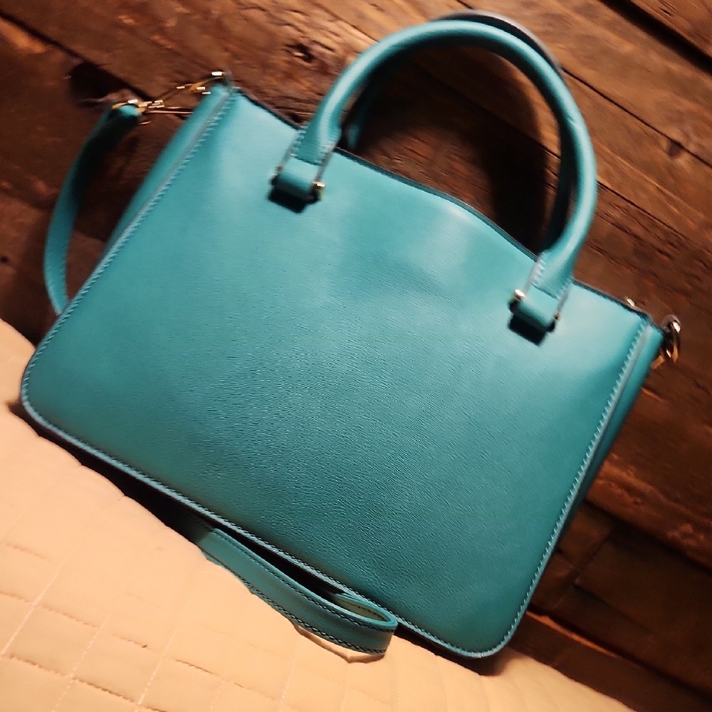 Nine West Summer Green-Green Satchel/Crossbody NWT - Picture 11 of 16